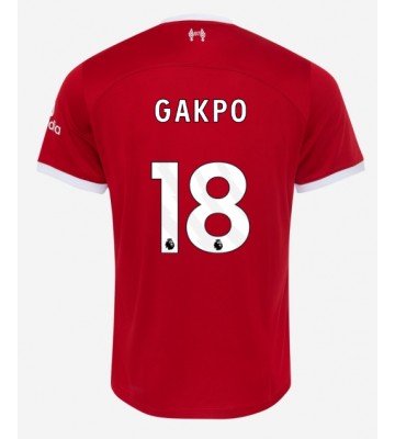 Maillot de foot Liverpool Cody Gakpo #18 Domicile 2023-24 Manches Courte